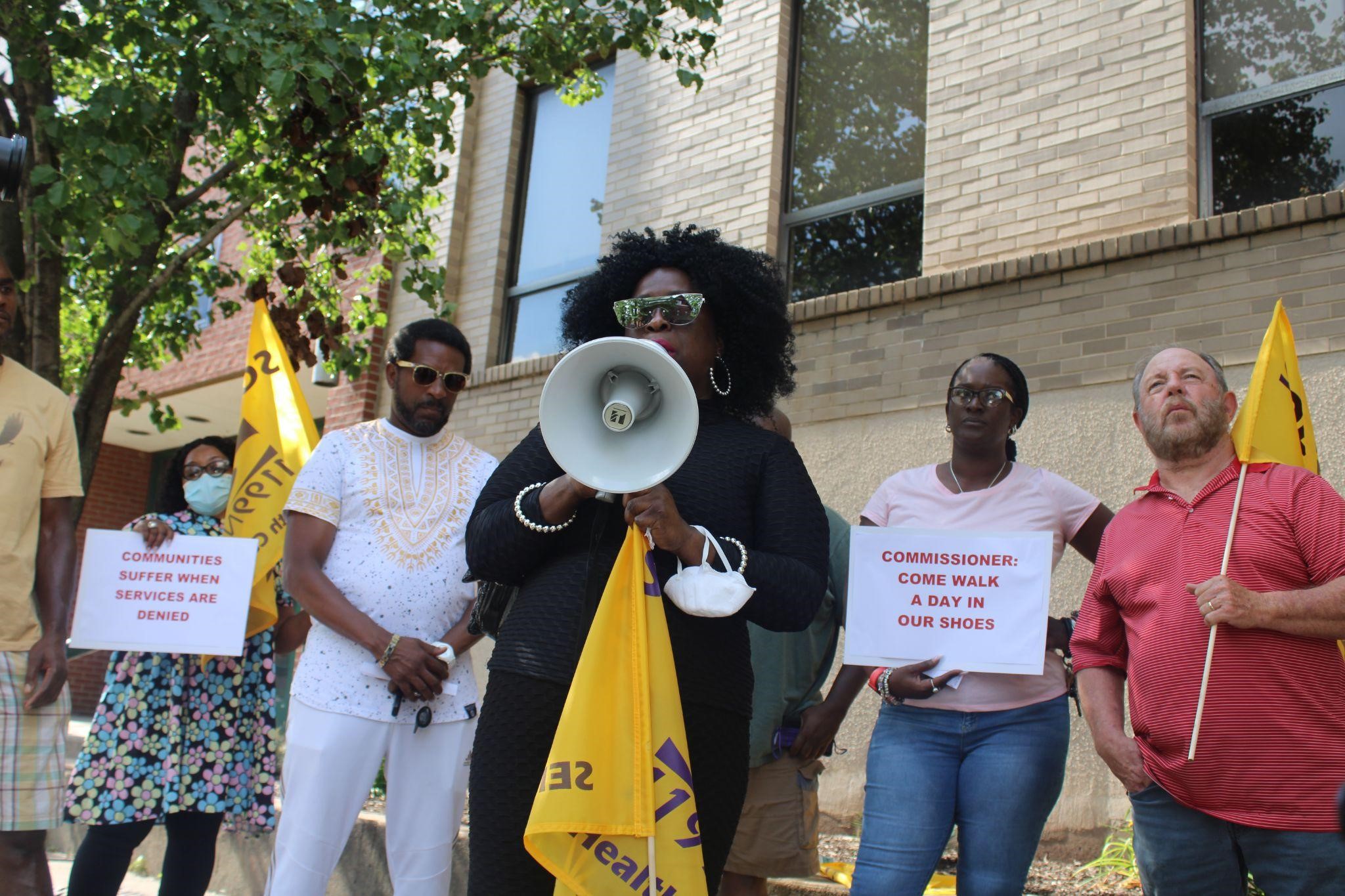 Healthcare Workers March on DMHAS Headquarters, Escalate Demands to